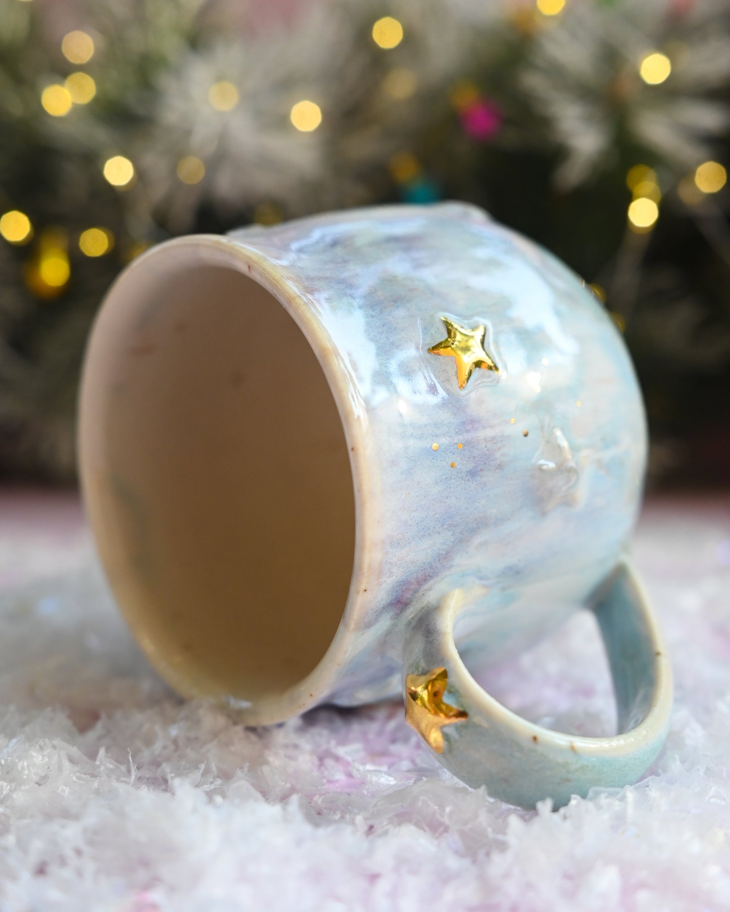 Blue Cauldron Mug 22k Stars