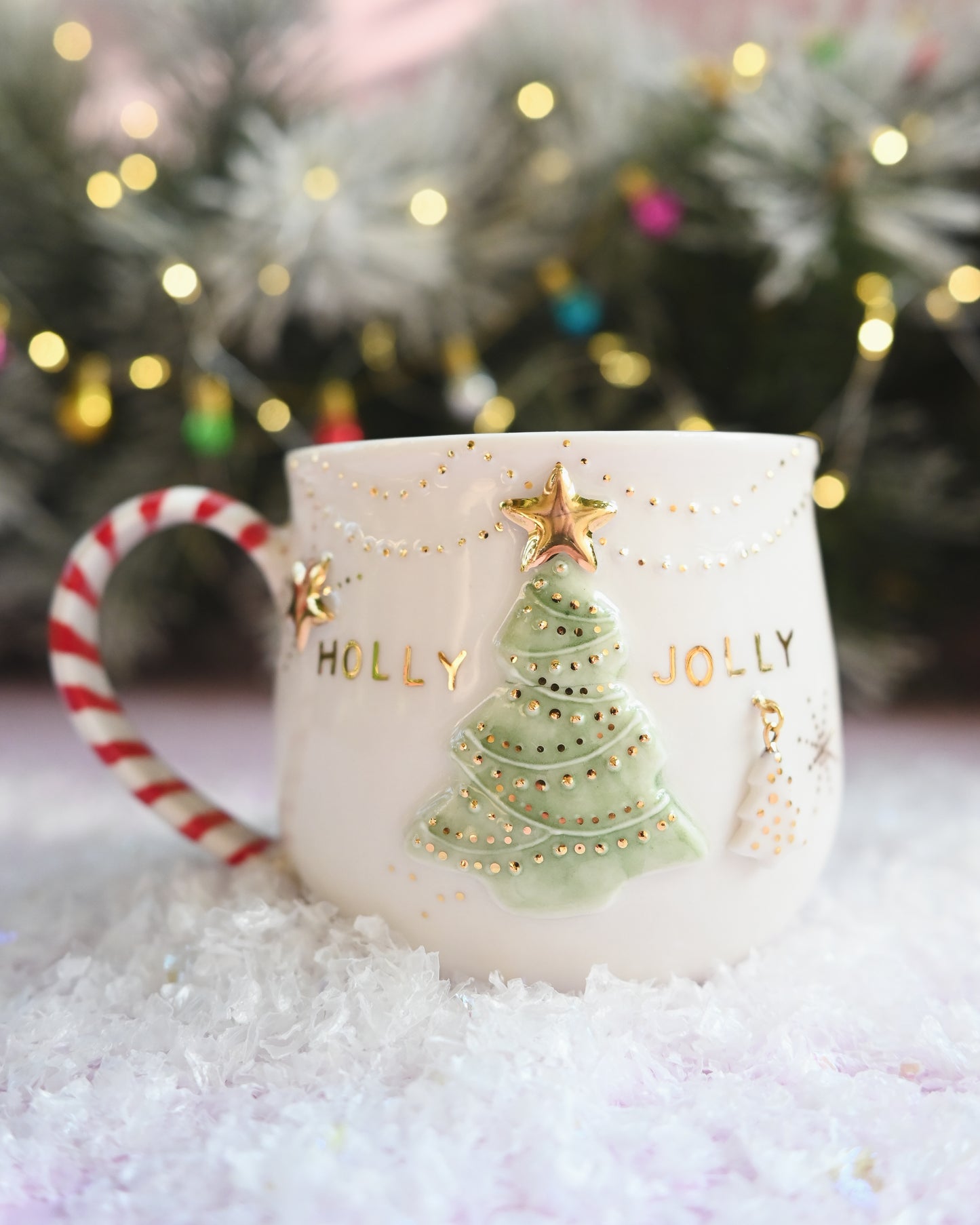 'HOLLY & JOLLY' Christmas Mug