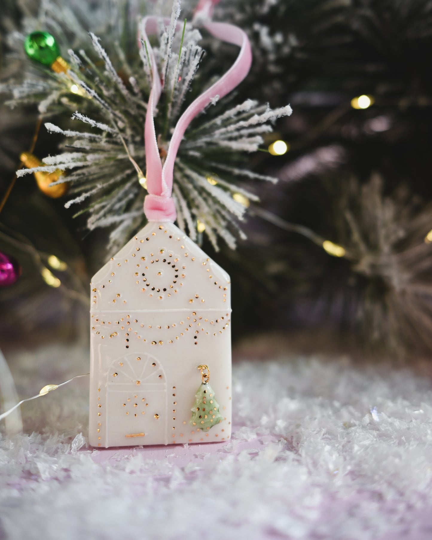 Christmas House & Tree Ornament