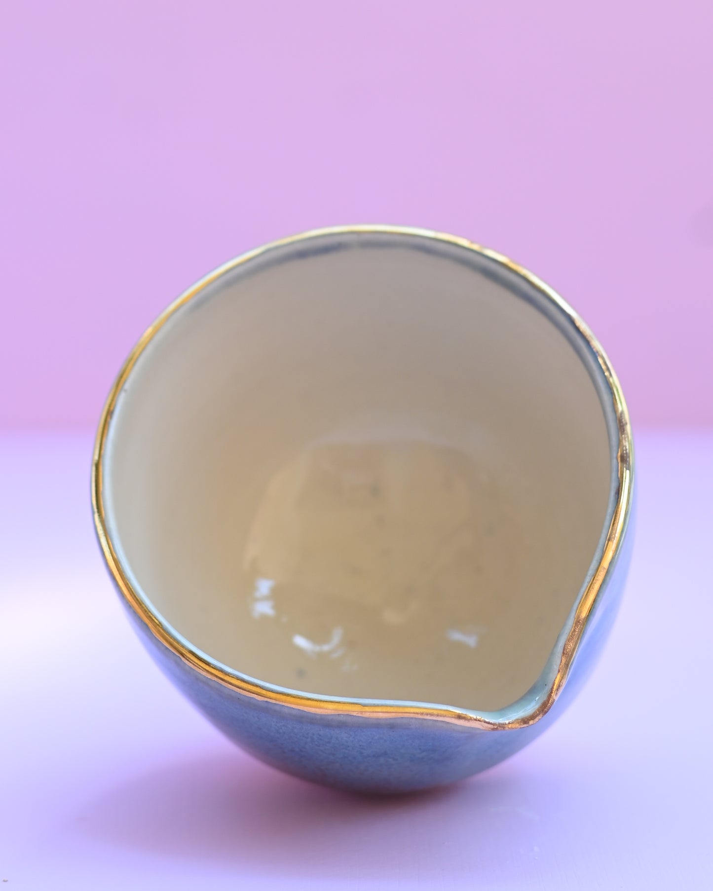 Mini Turquoise & Gold Mixing/Matcha Bowl