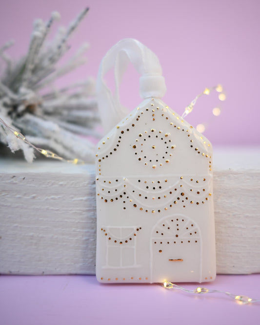 Christmas House Ornament