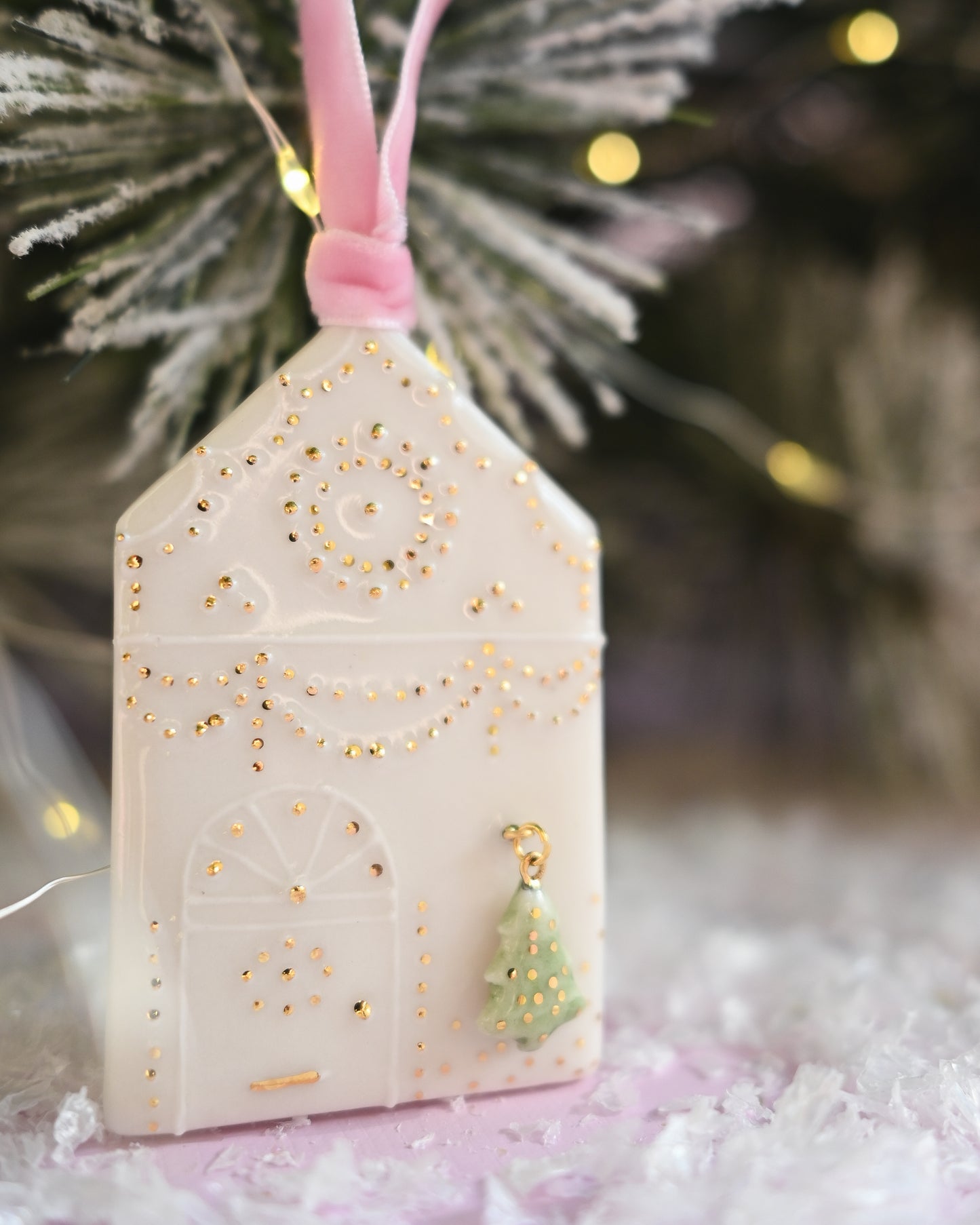 Christmas House & Tree Ornament
