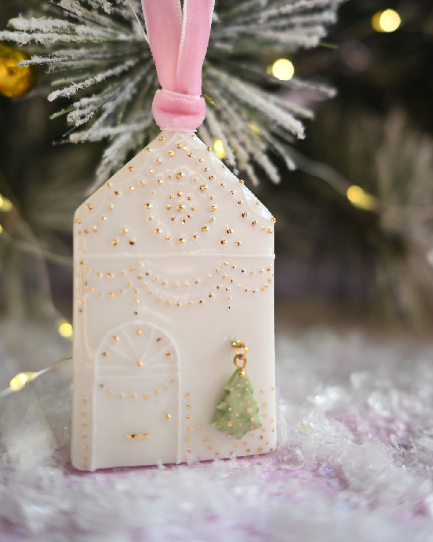 Christmas House & Tree Ornament
