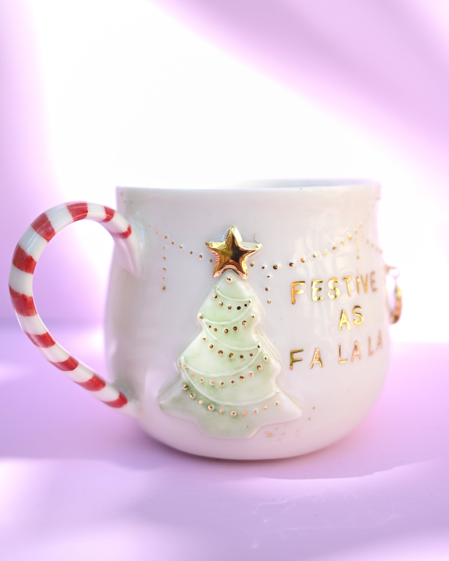 'FESTIVE AS FA LA LA' Christmas Mug