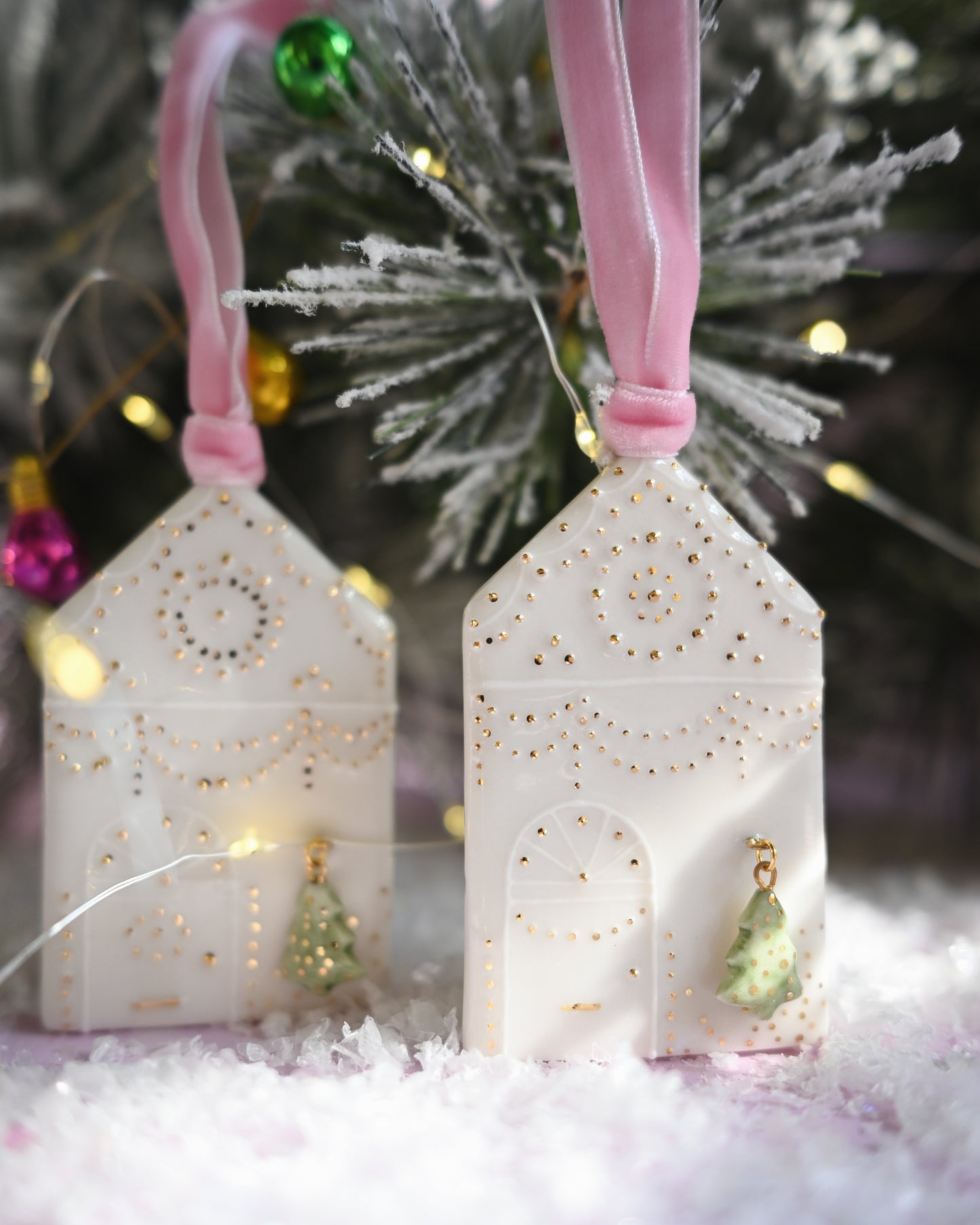 Christmas House & Tree Ornament