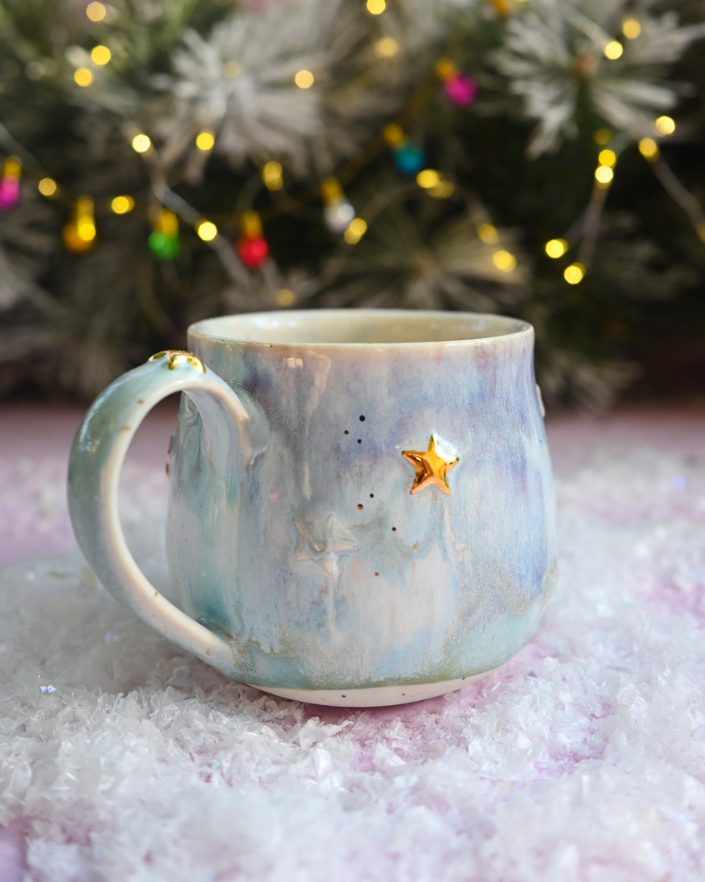 Blue Cauldron Mug 22k Stars