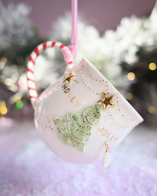 'HOLLY & JOLLY' Christmas Mug