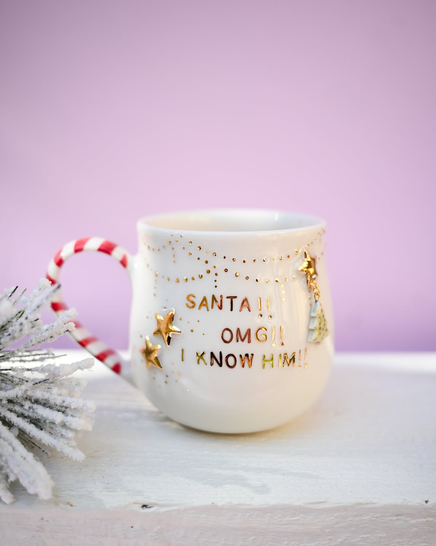 'SANTA!! OMG!!' Christmas Mug