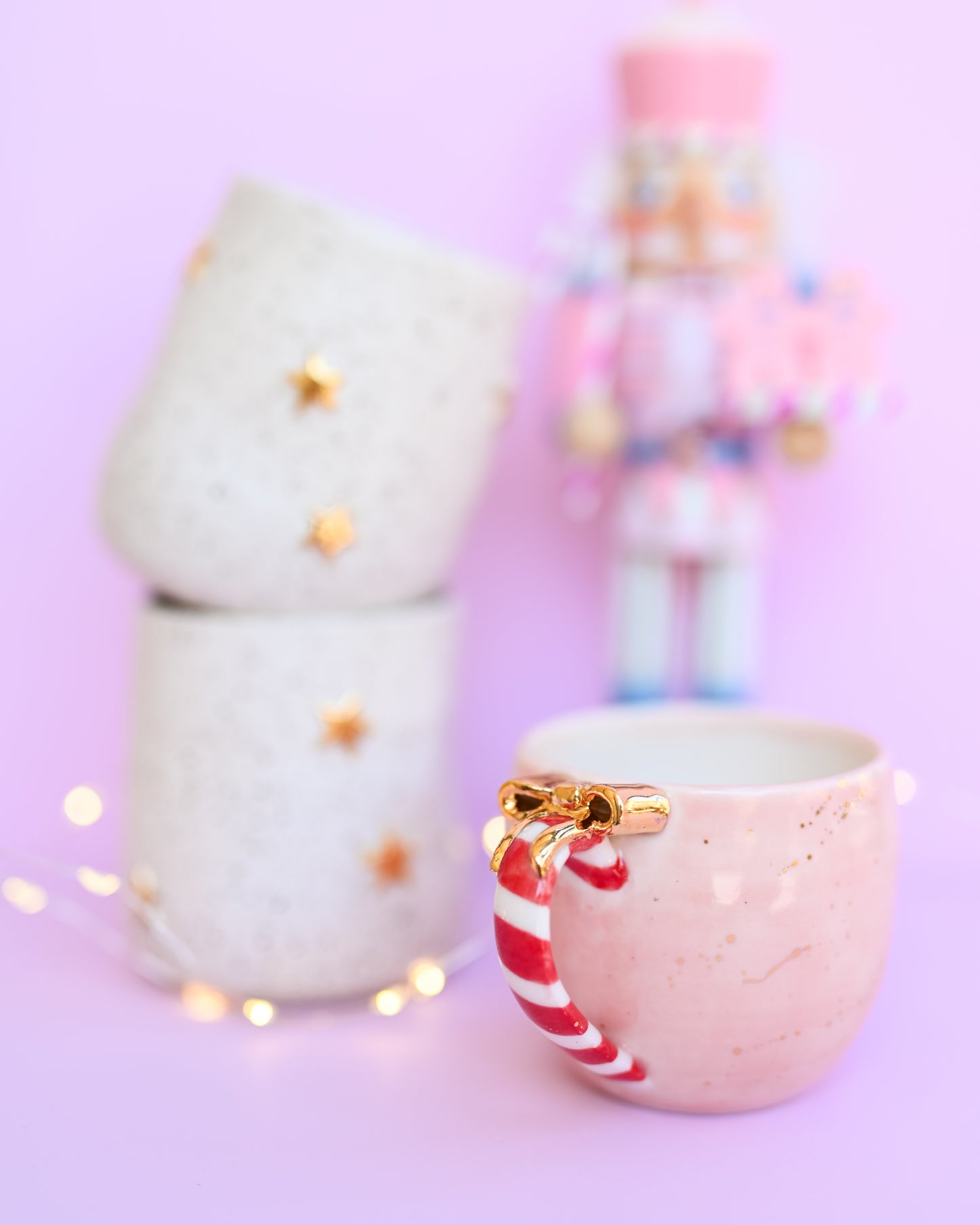 Pink Porcelain Festive Mug