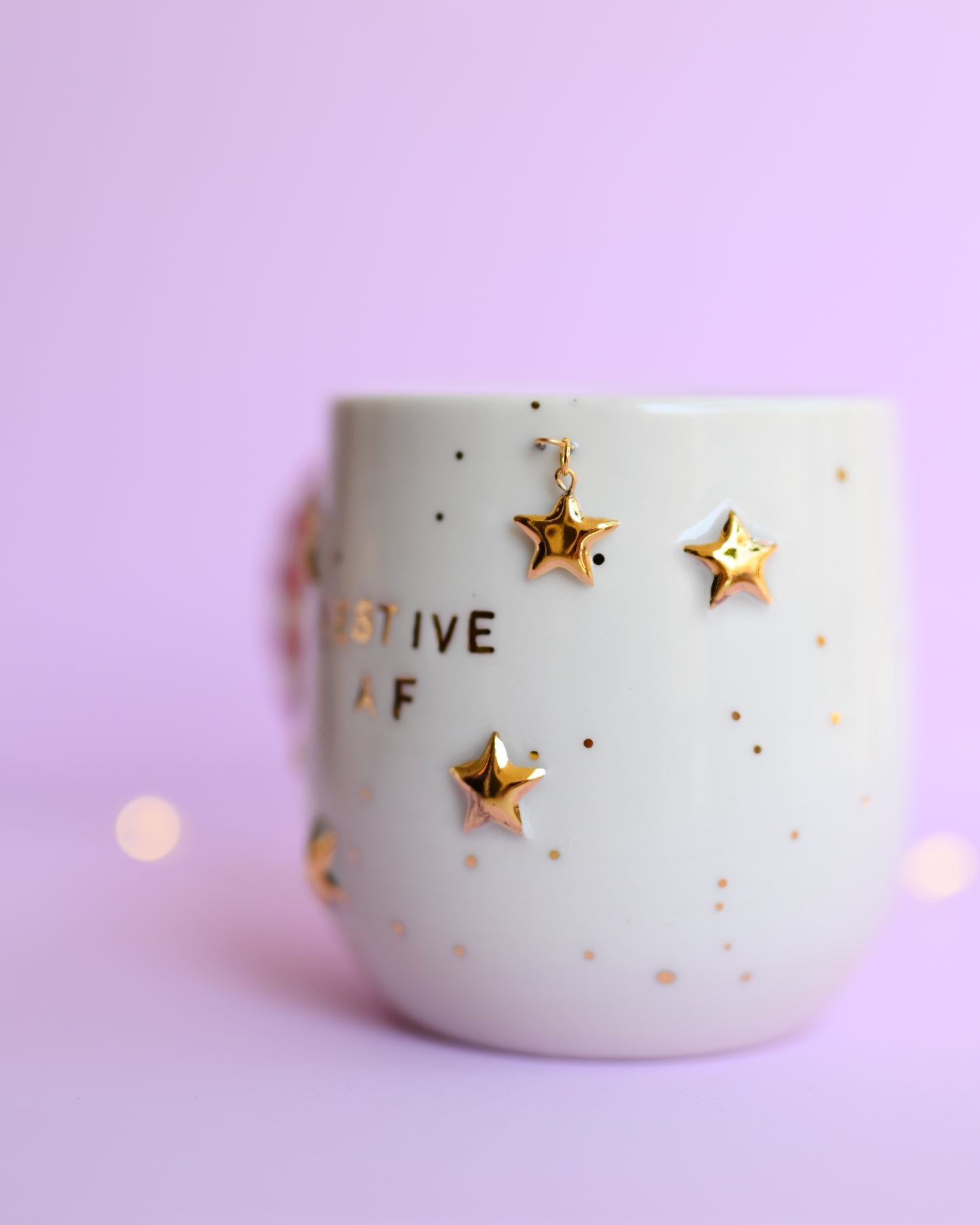 PRE-ORDER 'Festive AF' Gold Festive Mug