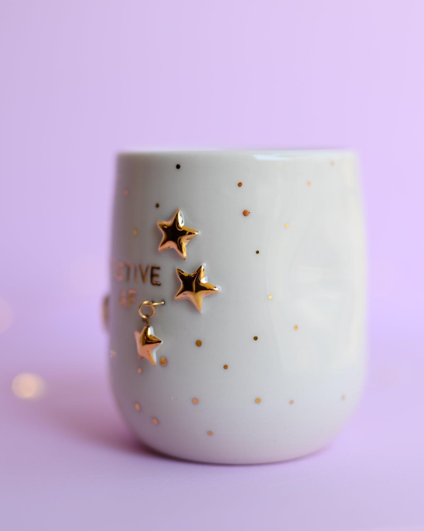 Porcelain 'FESTIVE AF' Tumbler