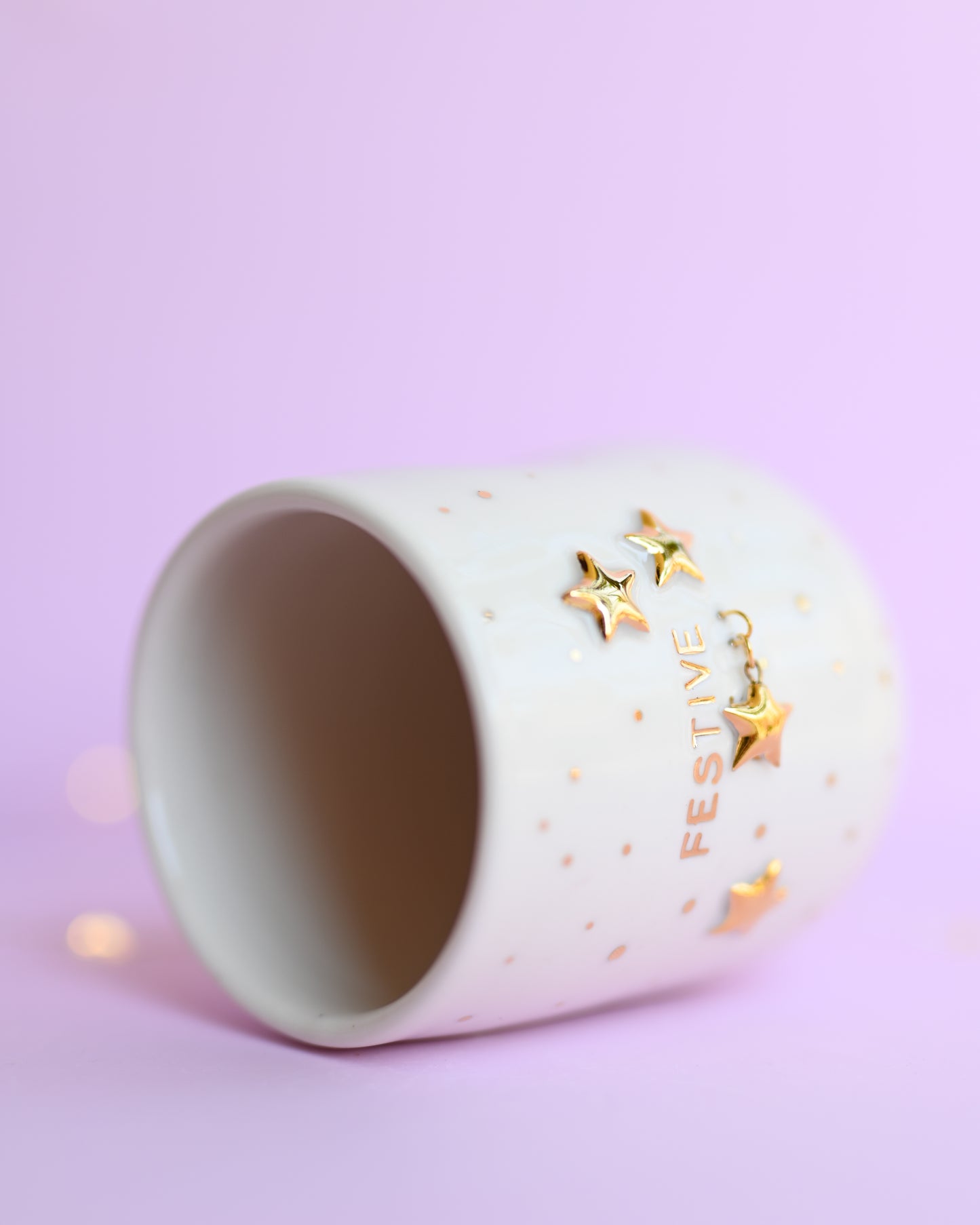 Porcelain 'FESTIVE AF' Tumbler