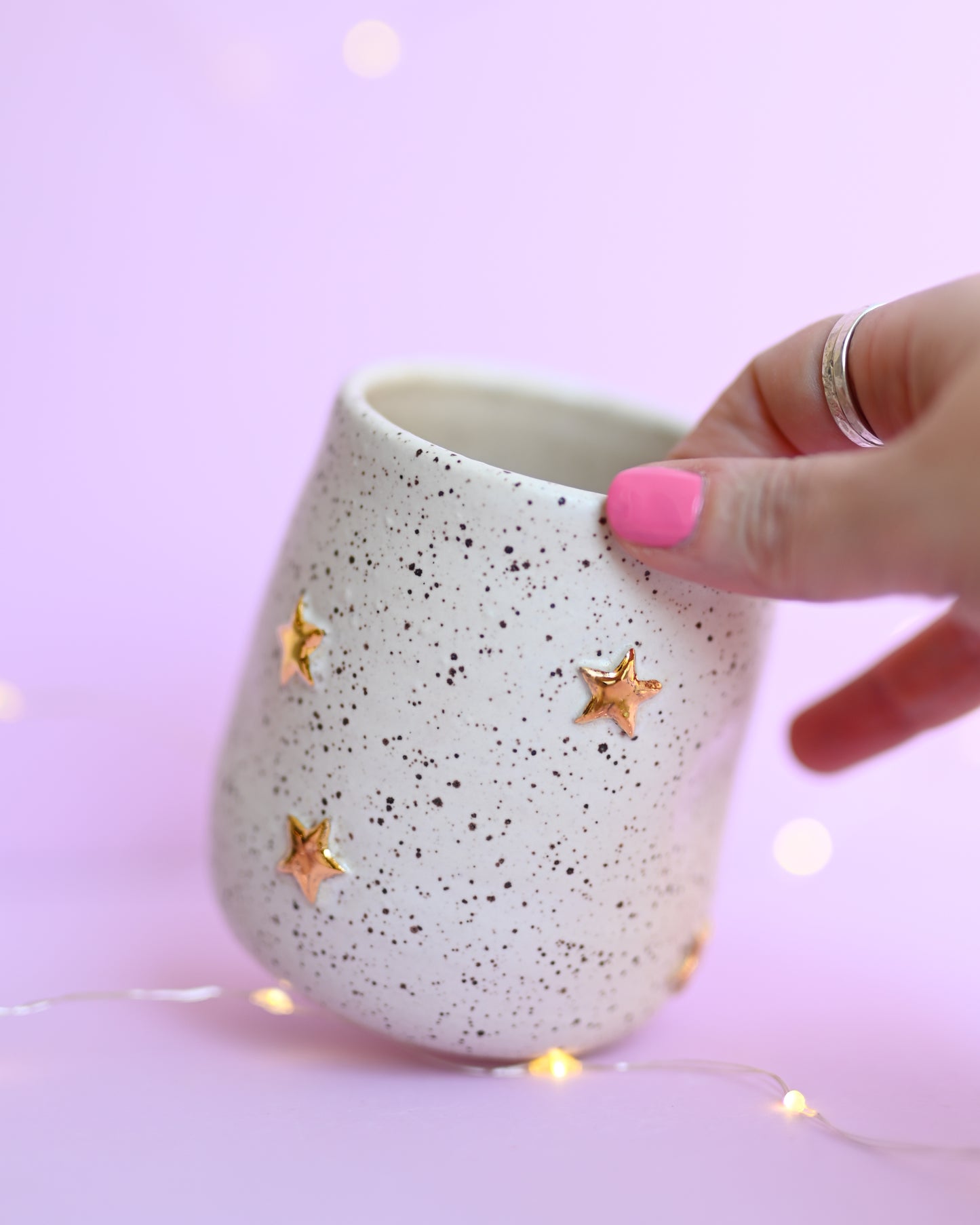 White Speckle Star Tumbler 3