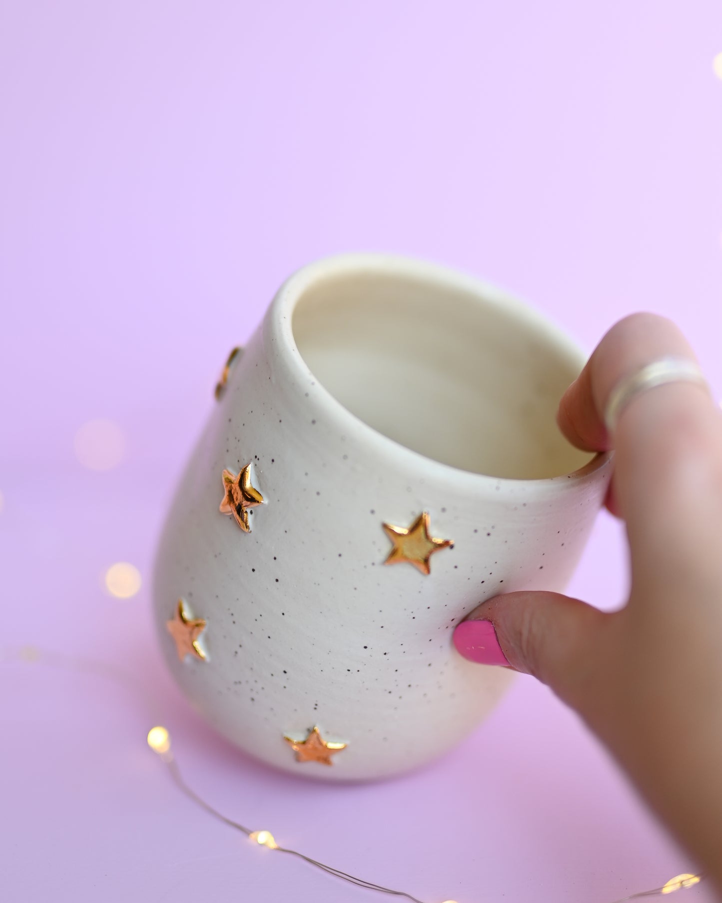 White Speckle Star Tumbler 5