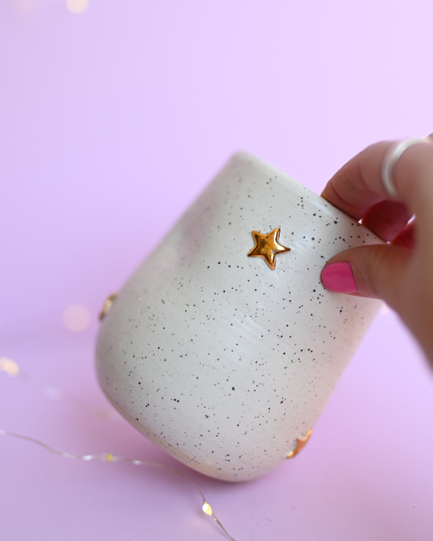 White Speckle Star Tumbler 6