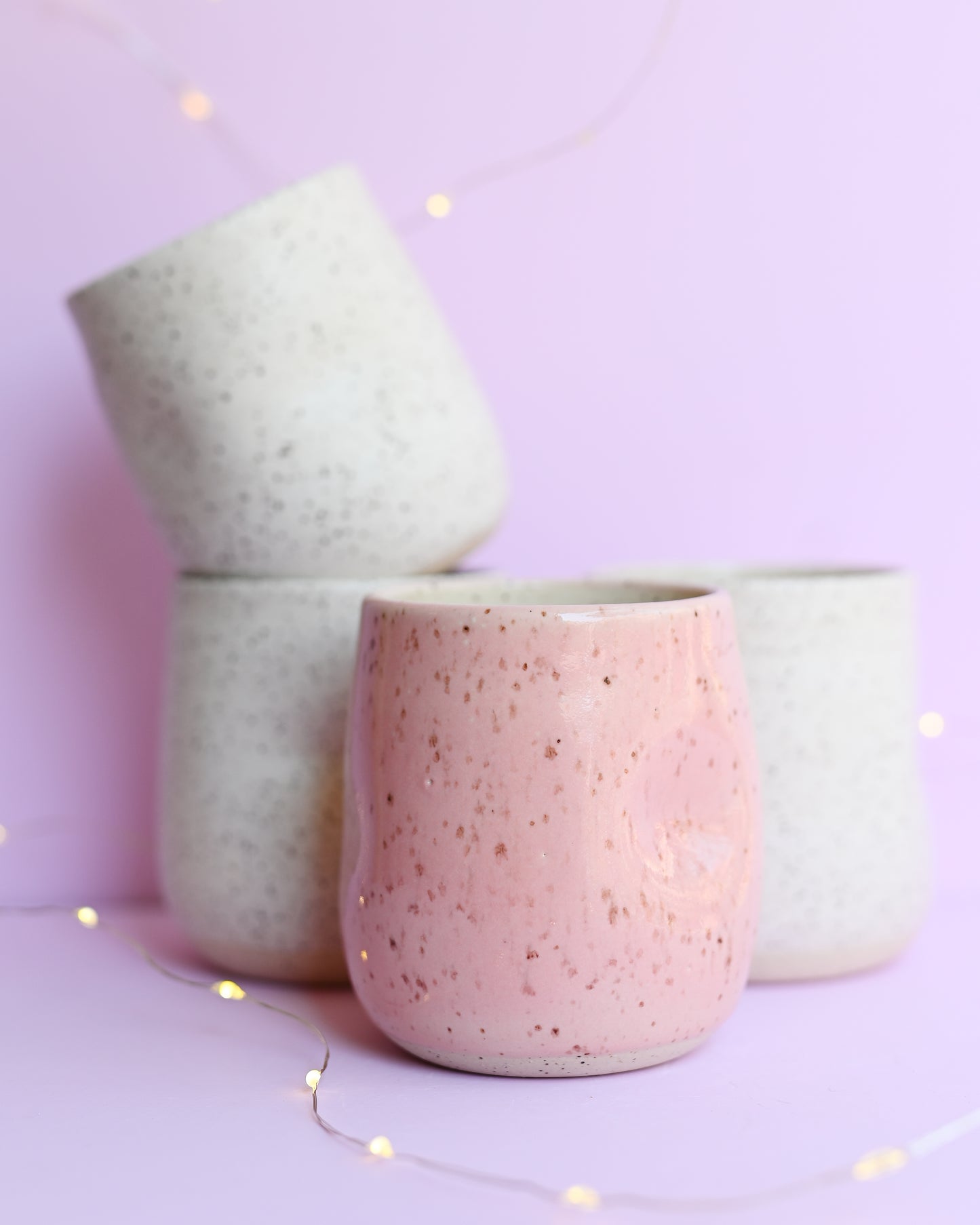 Pink Speckle Tumbler