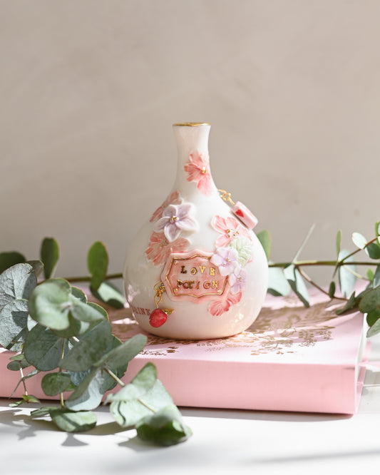 Floral 'Love Potion'' Bottle Incense Burner