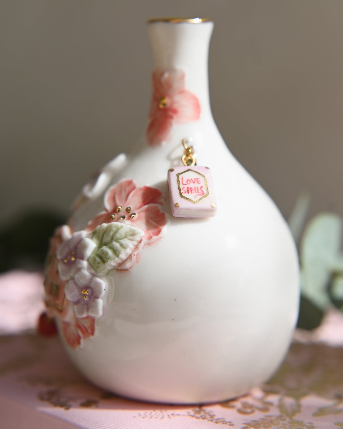 Floral 'Love Potion'' Bottle Incense Burner