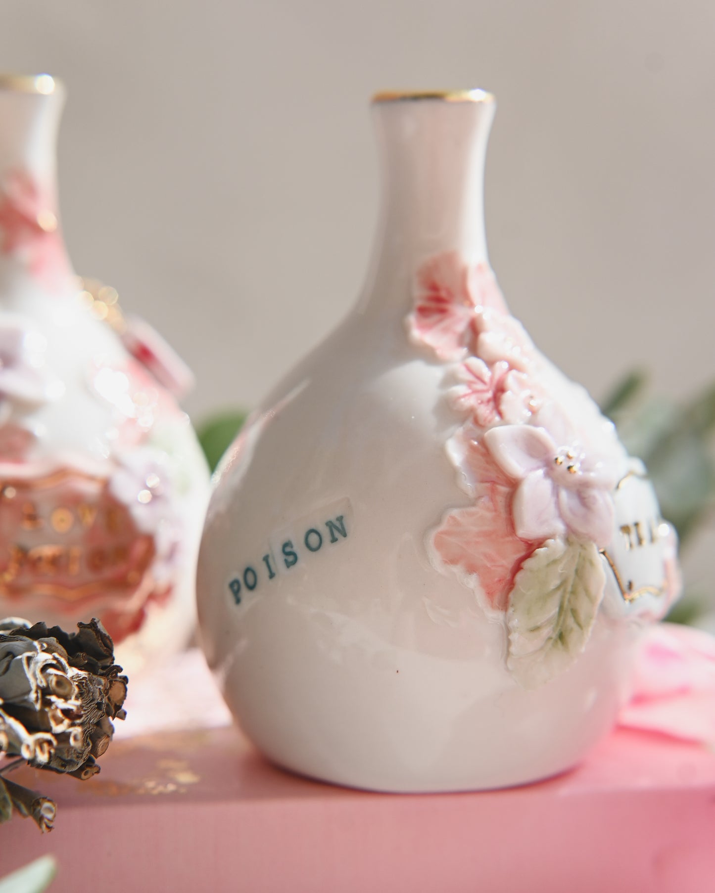 Floral 'Tears' Bottle Incense Burner