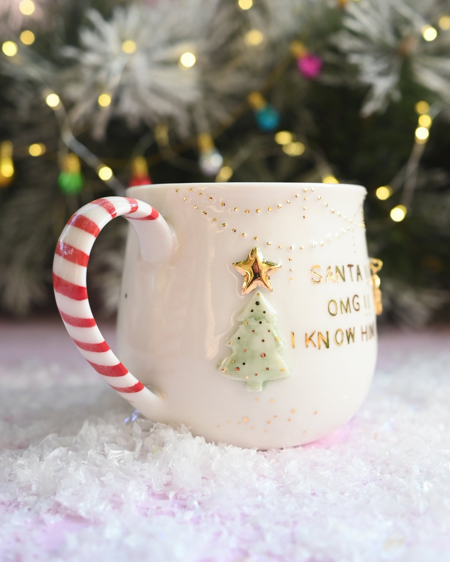 'SANTA! OMG!' Christmas Mug (Slight Seconds)